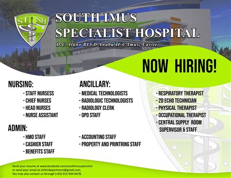 south imus specialist hospital photos|𝗪𝗲'𝗿𝗲 𝗛𝗶𝗿𝗶𝗻𝗴:  .